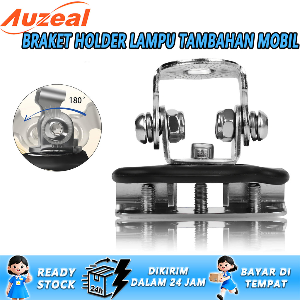 Braket Lampu LED Mobil yang Dapat Diputar - Holder untuk A-Pillar & Hood, Mounting Spotlight & Light