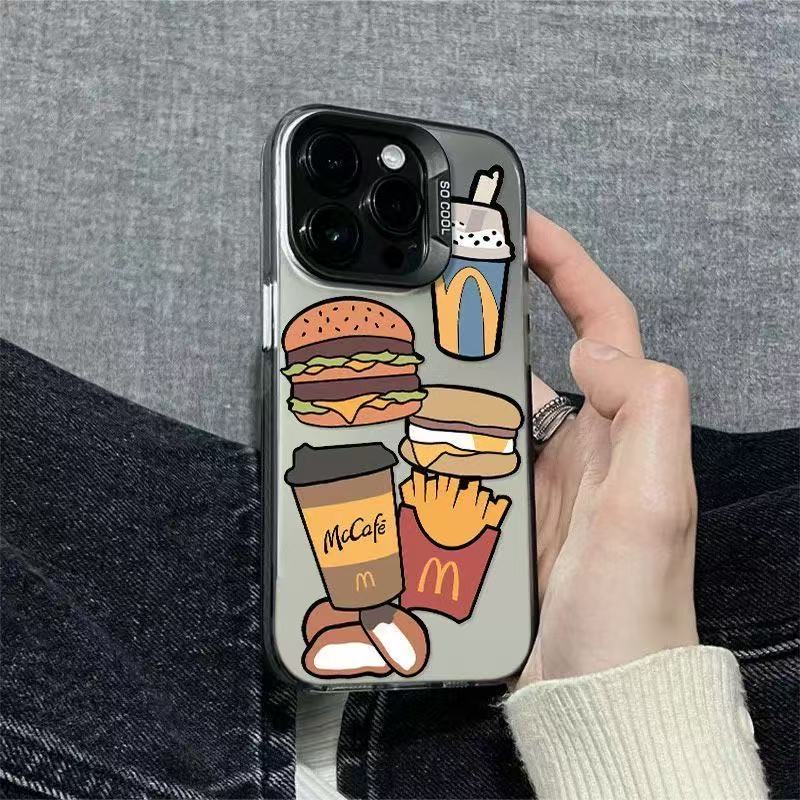 Fashionable Motif Makanan Fast Food Mcdonald's Keren case suitable for Realme C53 C55 C2 C51 C15 C67