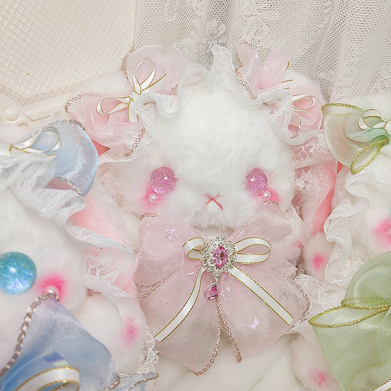 Original package inclined shoulder bag lolita rabbit New Year gift bow fluffy cute kawaii harajuku l