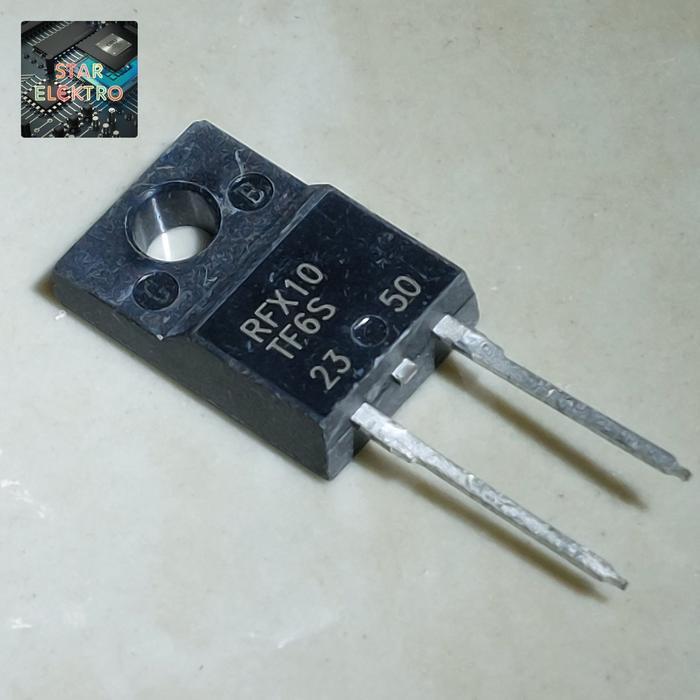 RFX10 TF6S To-220f RFX10TF6S ROHM 10A Super Fast Recovery Diode Transistor Dioda RFX 10 TERBAIK...