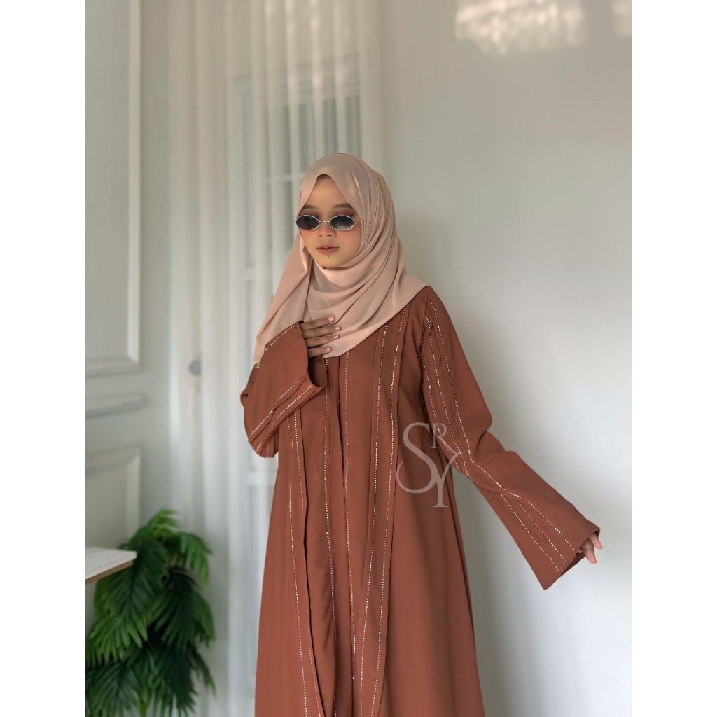 FAKHIRA ABAYA  ABAYABTERBARU  BAJU GAKIS MEWAH LOKAL ABAYA HITAM