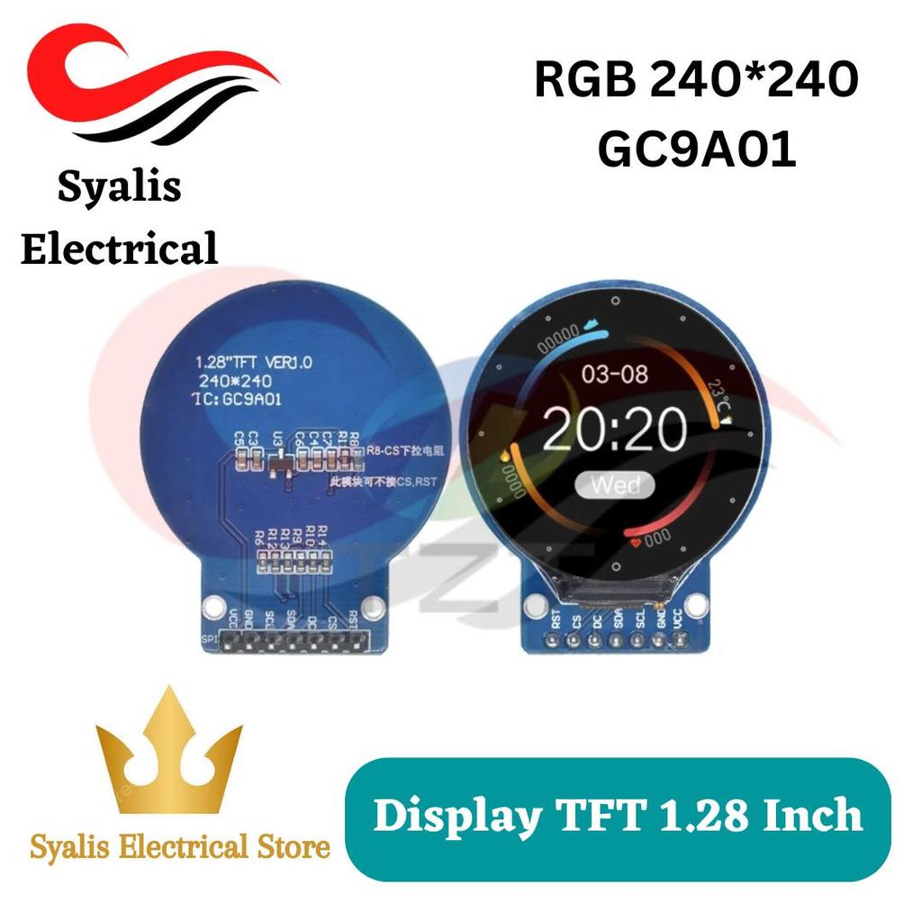 Display TFT 1.28 Inch GC9A01 Blue Arduino [Syalis]