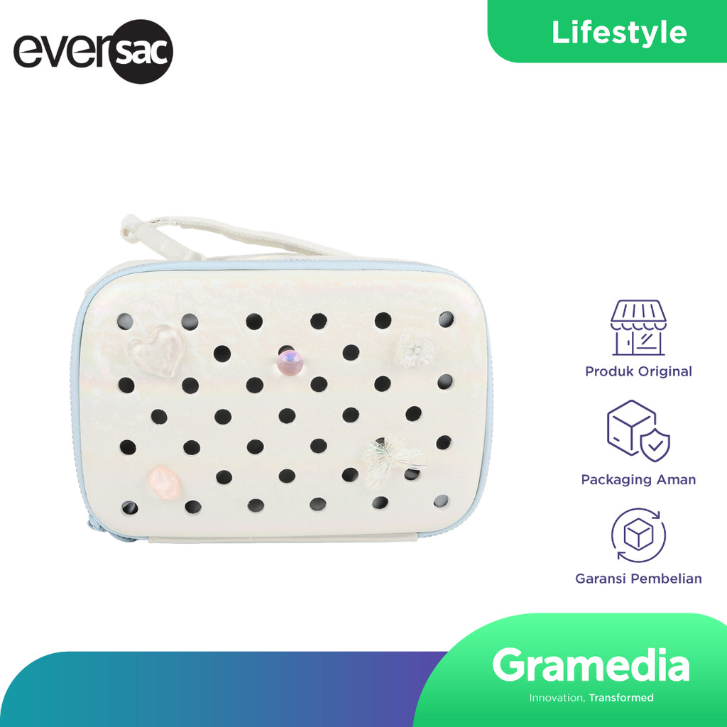 Eversac Lunch Bag Pearl Silver With Charm