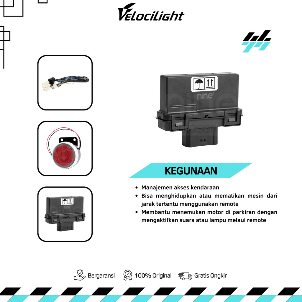 Kunci Kontak Smart Key Alarm Anti Maling MIO MX-KING SOUL GT Keyless SECURICLE