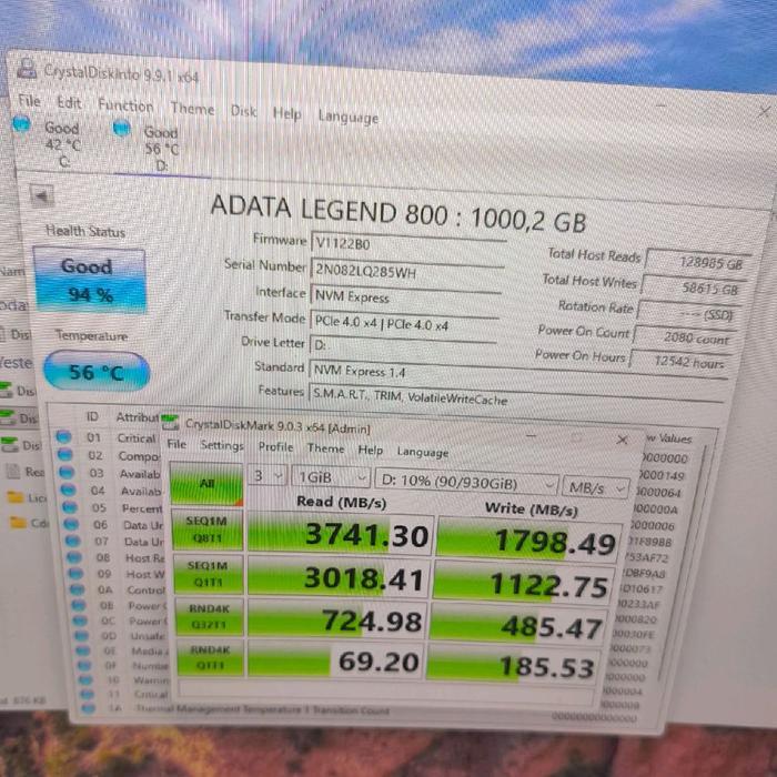 ADATA LEGEND 800 1 TB 2 TB NVME SSD GEN 4 - 1 TB