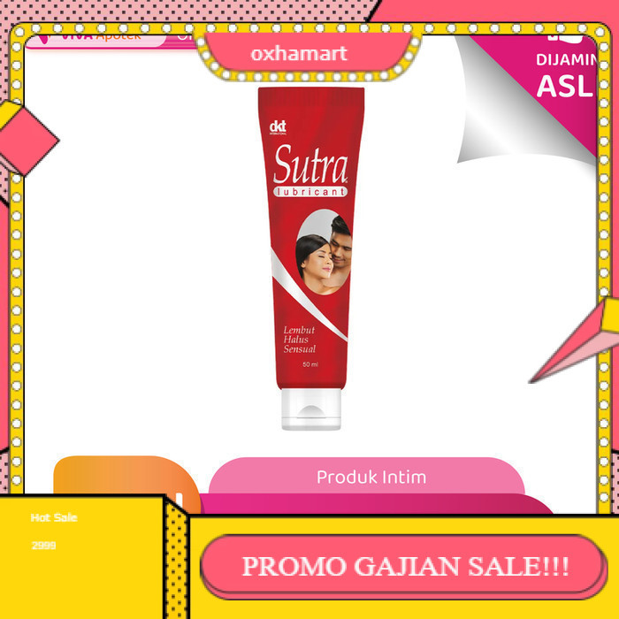 PROMO SALE AMAN Sutra Lubricant Pelumas Area Intim (50 ml) * DW *