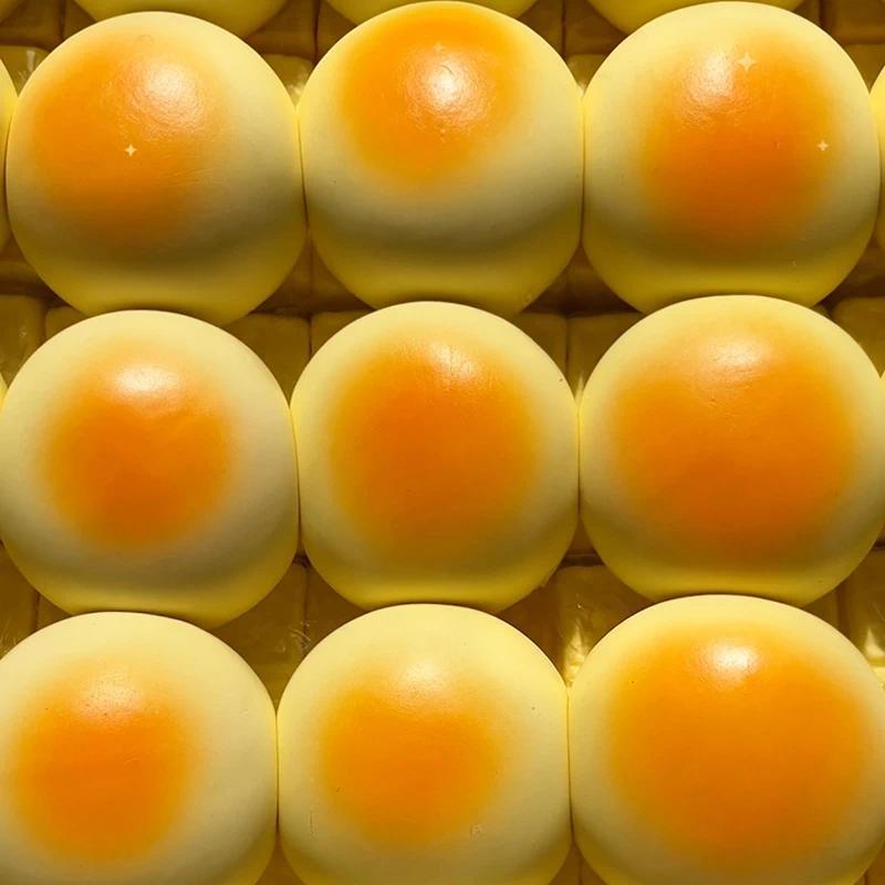 Soft Bread Squishy Stress Relief Fidget Ball Creative Anti-Anxiety Squeeze Slow Rising Bread Squeeze