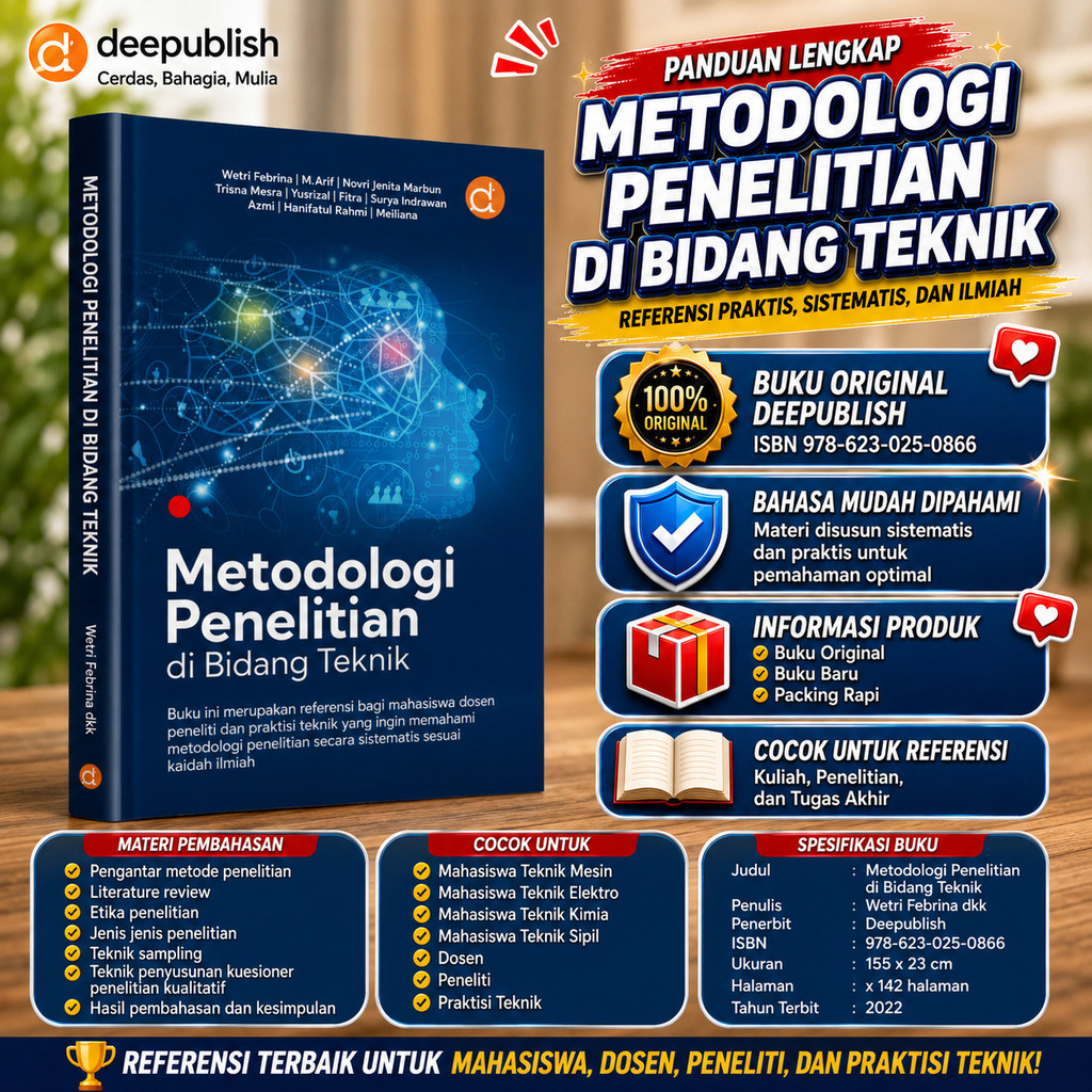 Buku Metodologi Penelitian Teknik Sipil Teknik Mesin Teknik Elektro sebagai Referensi Skripsi dan Tu