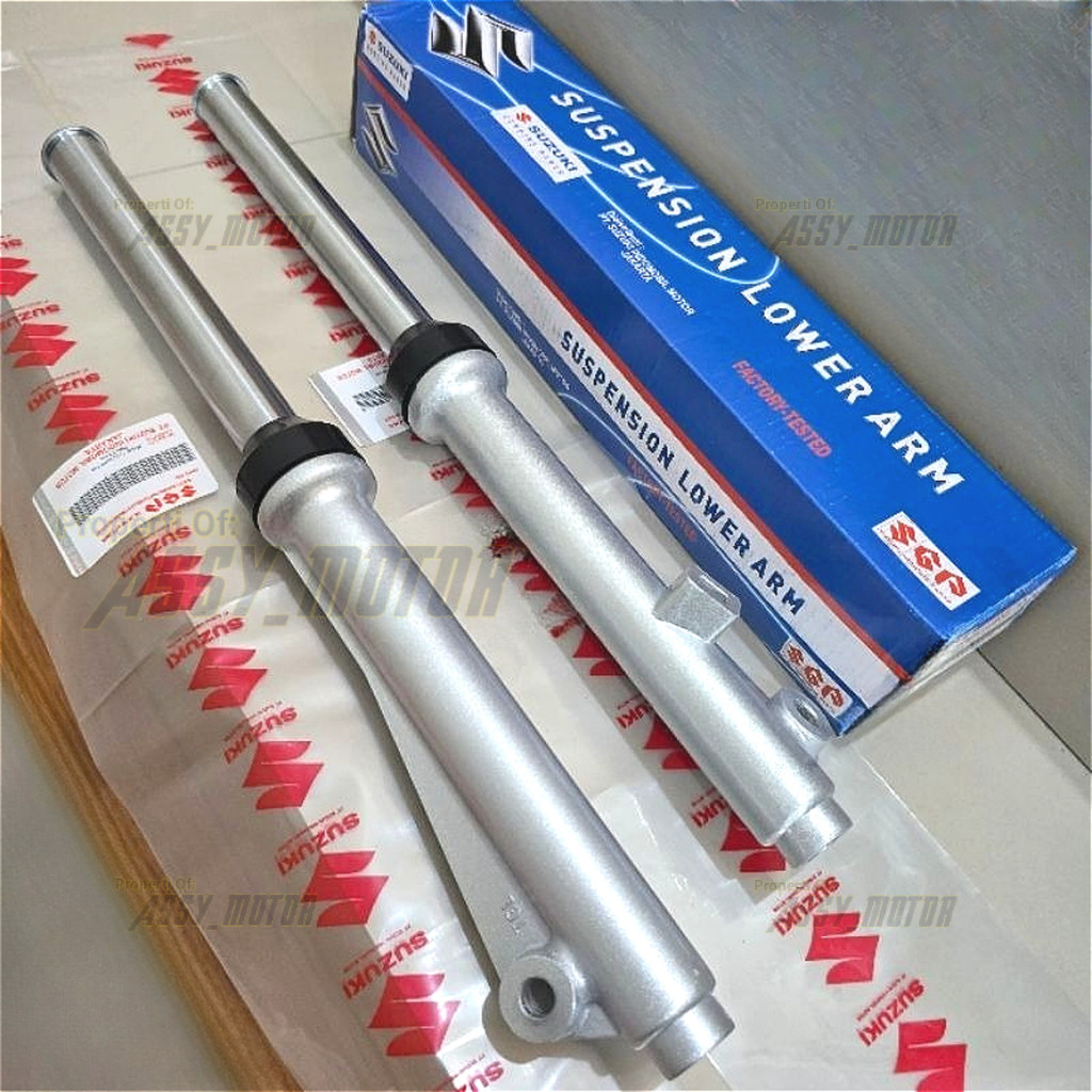 Shock Depan Set As Shock + Tabung Suzuki RC100 RC80 Rc 100 Rc 80 Bravo