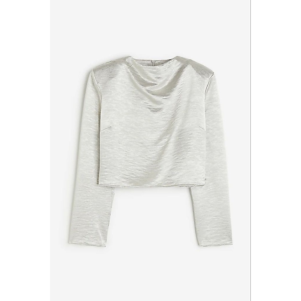 HM satin crop blouse fancy New