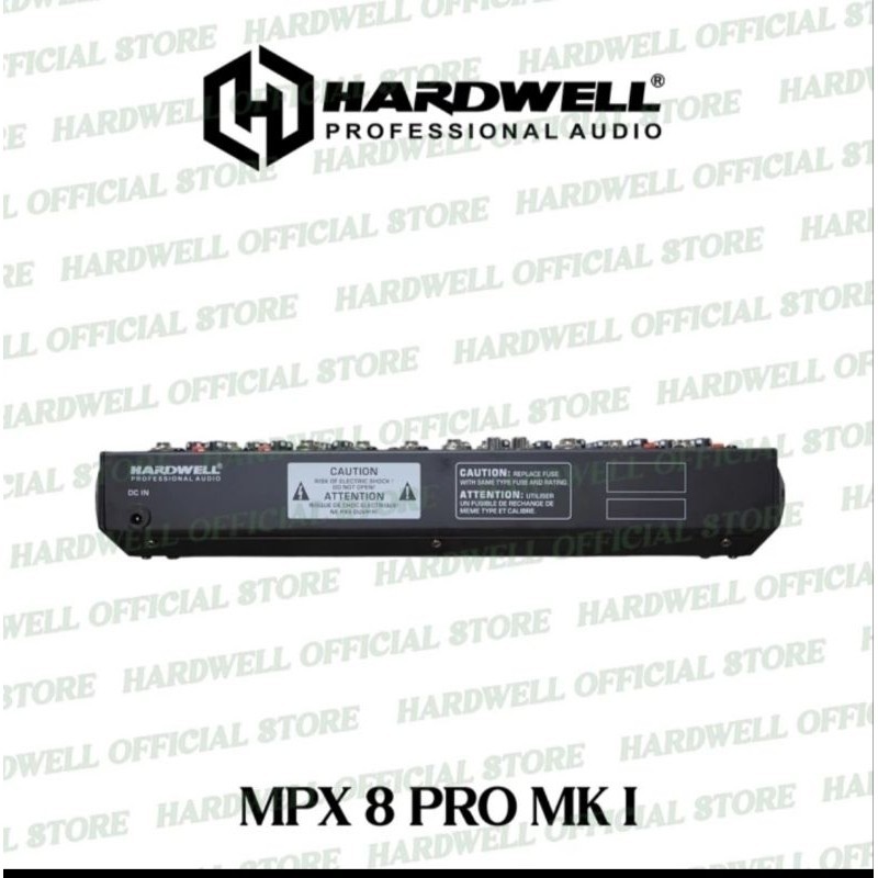 Mixer Audio 8 Channel Hardwell MPX 8 PRO MK I Bluetooth Original Mixer Soundcard