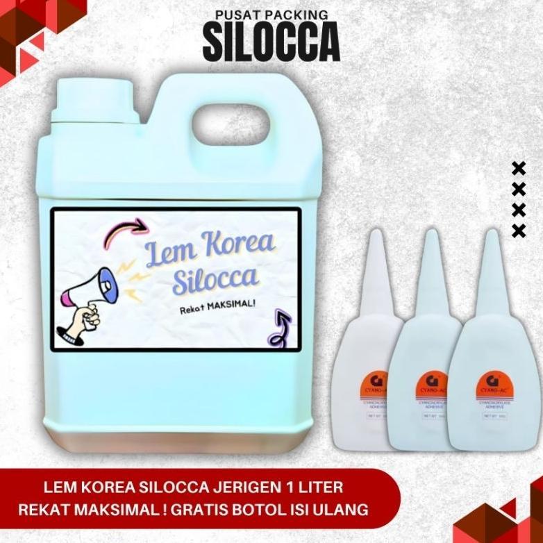 New Sale Lem Korea Premium Jerigen 1 Liter Silocca /Lem Serbaguna/Lem Super