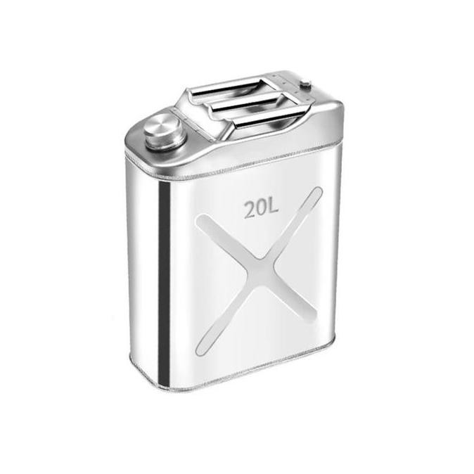ZEMBHI Jerigen Besi Jerry Can 304 Stainless Steel Anti Karat 10L 20L Jerigen Army Tangki Bensin
