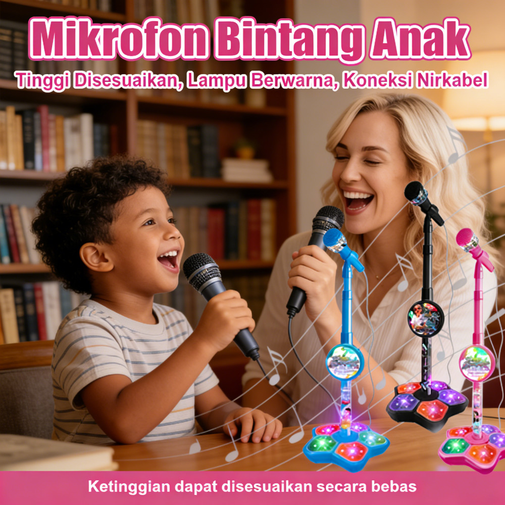 Mic Karaoke Anak Kids Untuk Anak Anak Mic Mainan
