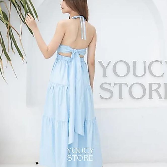 Feisya Dress Backless/Long Dress Sexy Party/Dress Pantai Sexy
