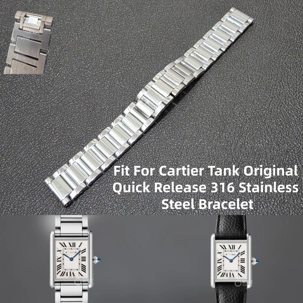 Aksesoris Jam Tangan  Original Fit For Cartier Tank 15mm/19mm/23mm Original Quality Quick Release So