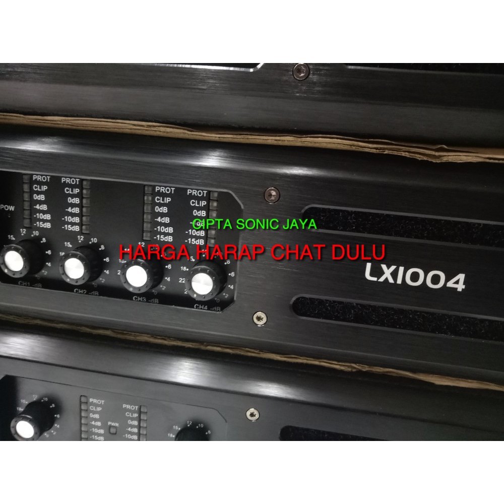 (HARGA TERBAIK) (PETI KAYU) POWER AMPLIFIER WISDOM 4 CANEL LX1004 PROFESIONAL BARU ORIGINAL GARANSI 