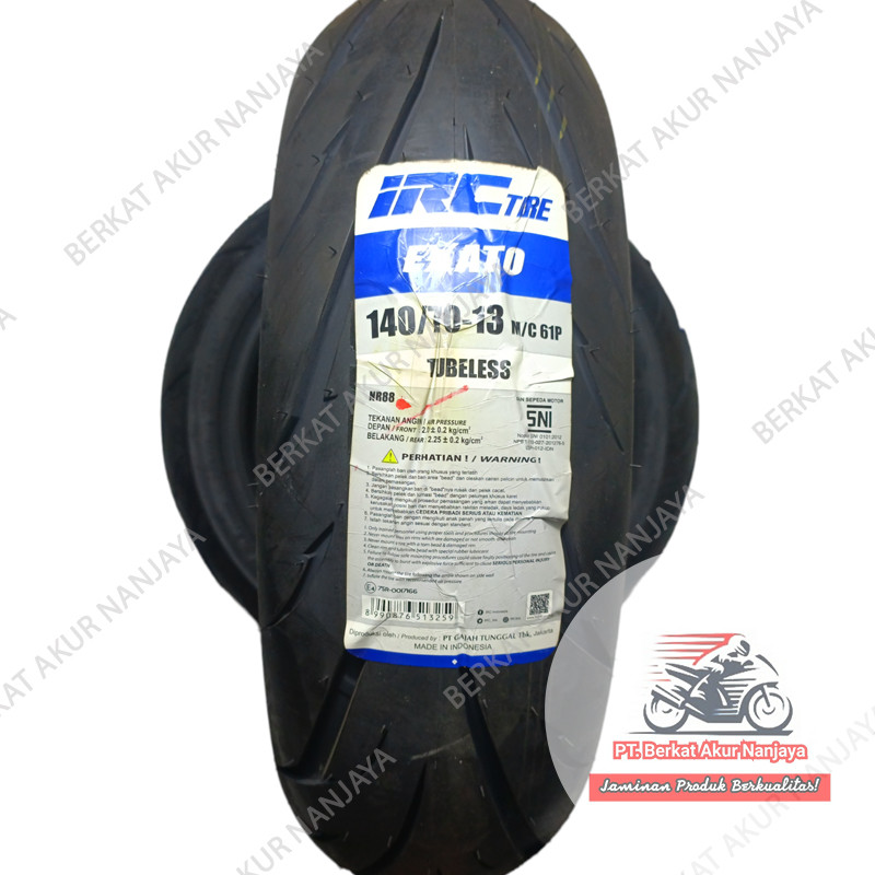 ban IRC Exato NR88 140 70 13 Ban Motor Nmax Tubeless