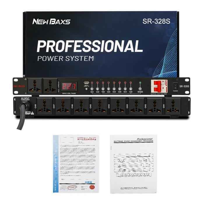 NEW BAXS Manajer listrik SR-328S 40 Amp power controller 8-channel audio time system power is applic