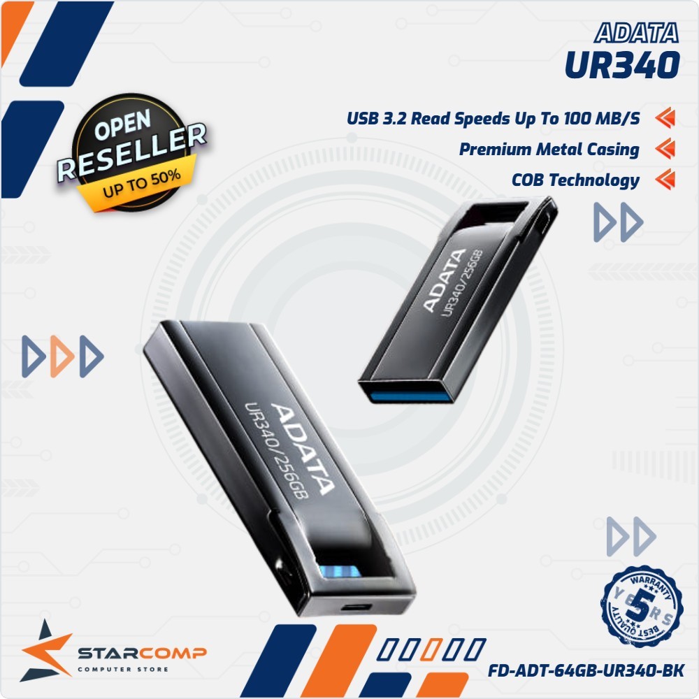 FLASHDISK ADATA UR340 BLACK