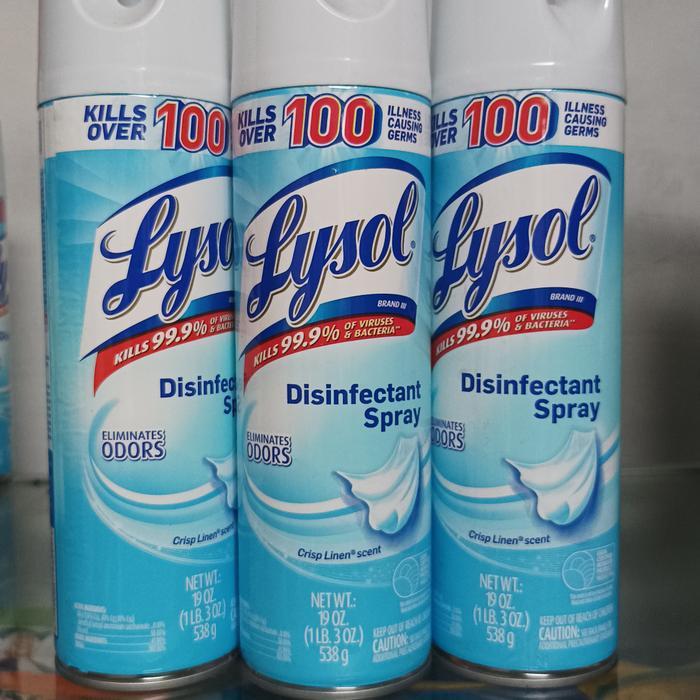 lysol disinfectant spray crisp linen 19 oz (538gr)