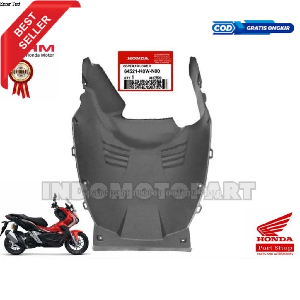 64521-K0W-N00 Cover Front Lower Dek Lumpur ADV 150 2019