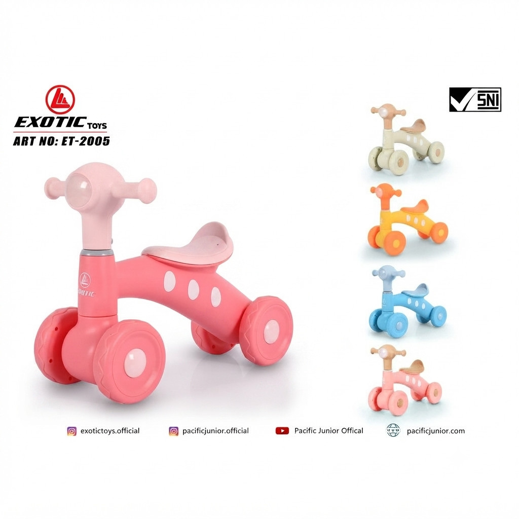 MAINAN SEPEDA ANAK MURAH BALANCE BIKE EXOTIC ET-2005 PMB TM-07 TM-08 TM-10 TM-11 8003 8005 8006 8007
