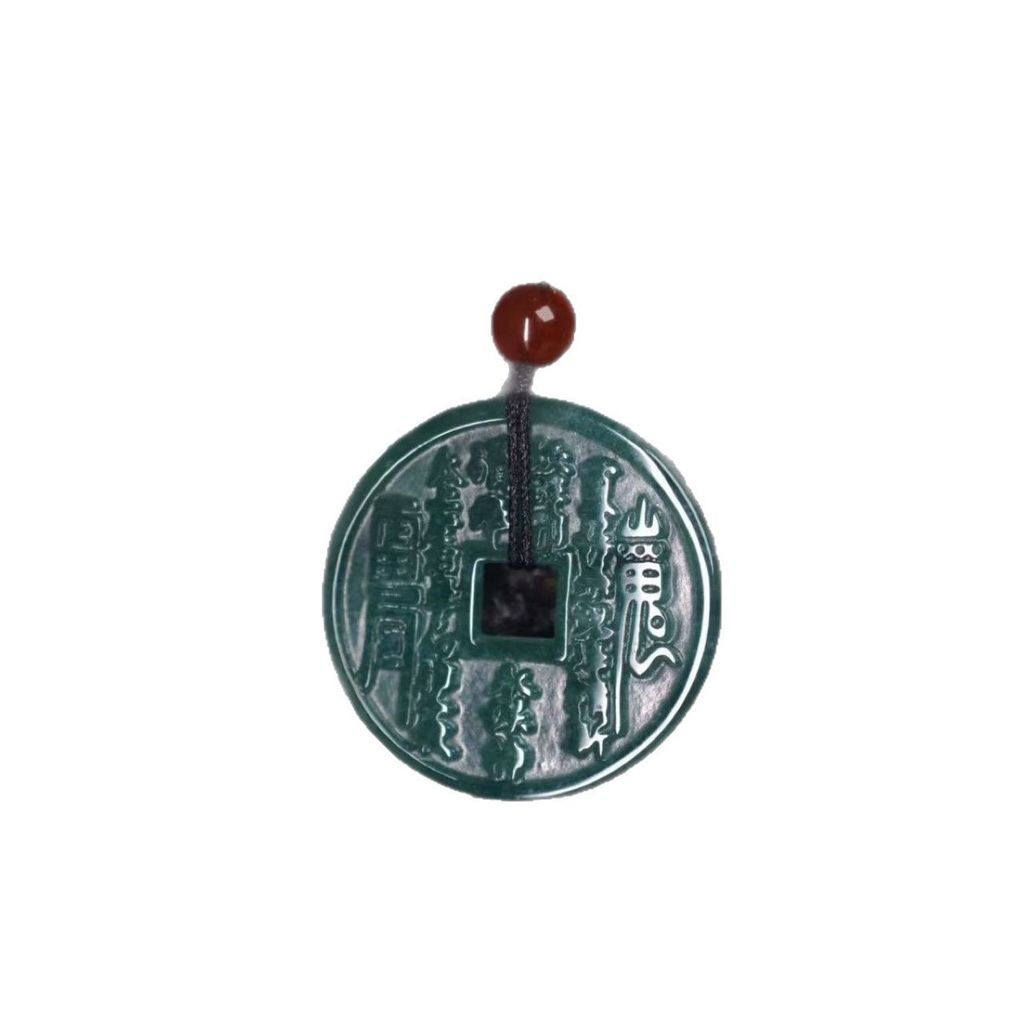 Natural Liontin giok gunung air biru jadeite liontin giok liontin liontin pria dan wanita