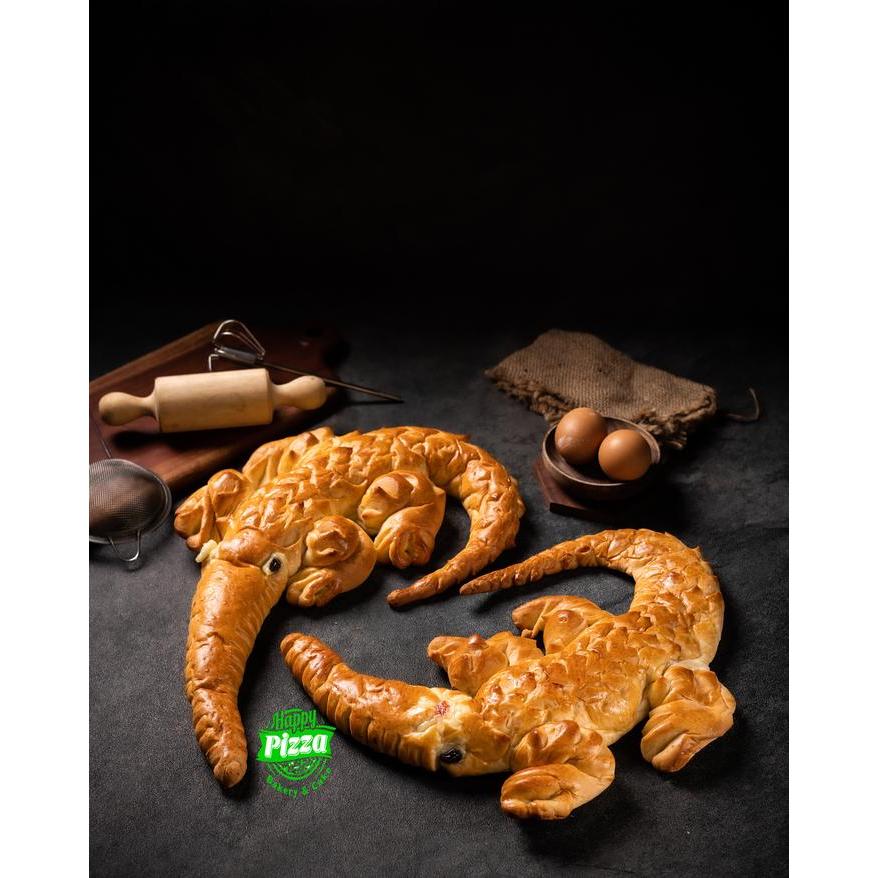Roti Buaya seserahan / pernikahan betawi UK 35-40 isi coklat dan keju