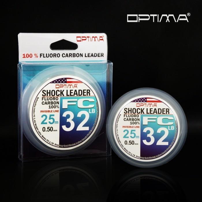Senar Pancing Leader Optima 100% FluoroCarbon 22/28Lbs 25m - 040mm 28lbs 25m
