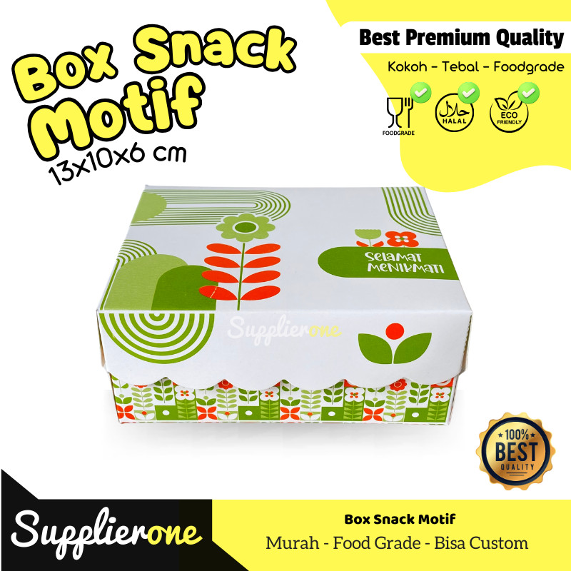 Dus Snack | Box Snack | Dus Snack Motif | Box Snack Ukuran 13x10x6 | Dus Snack Serbaguna | Dus Snack