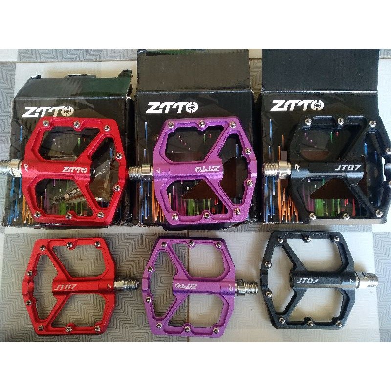 Foto Pedal Flat ztto anti slip DU bushing & bearing CNC alumunium alloy untuk XC AM enduro not