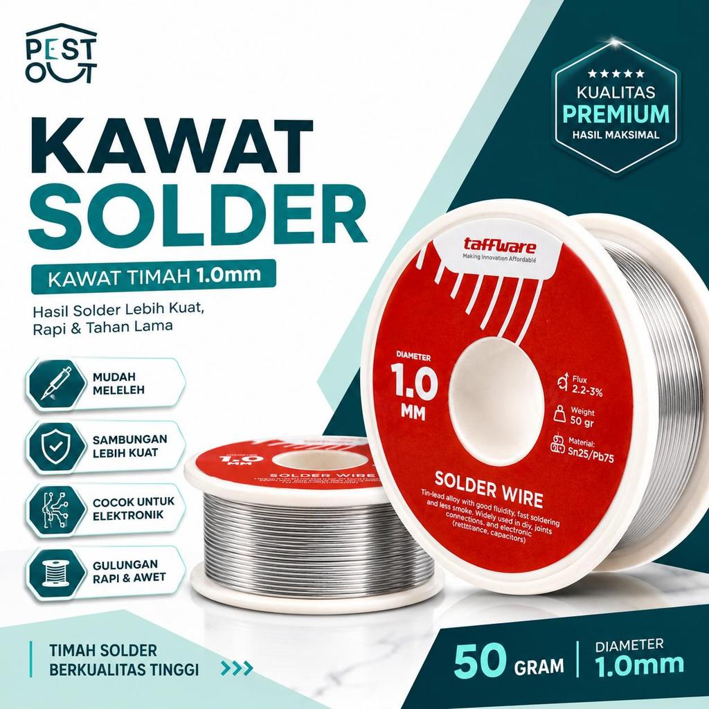 Timah Gulung Solder Kawat Las Rosin Core Tin Flux Timah Solder Flux Wire