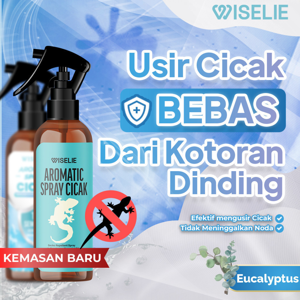 Wiselie Anti Cicak Aromatic Spray Pengusir Cicak Cairan Pembersih Dinding Rumah dari Kotoran Cicak F
