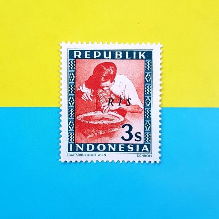 Prangko INDONESIA cetakan Wina. c.t. RIS. PENGRAJIN PERAK. Kat. 200k