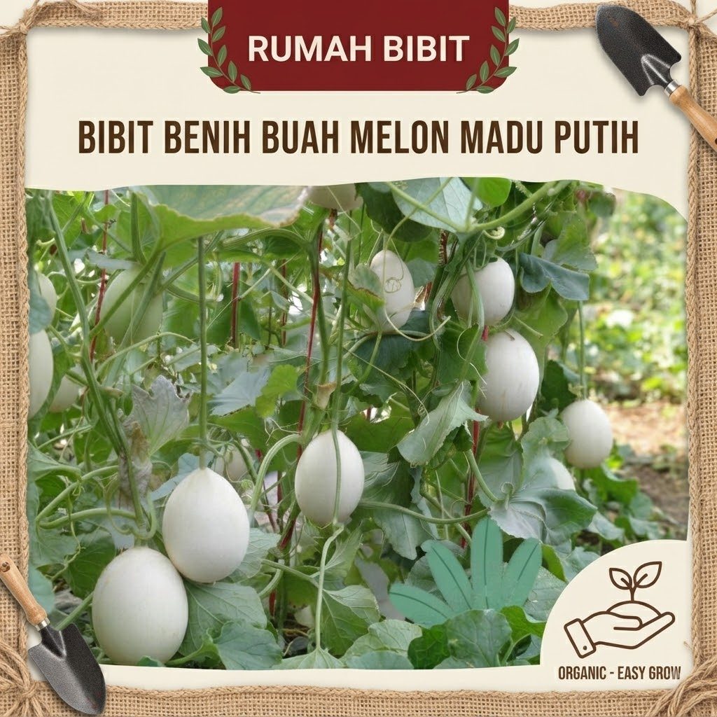 AL Bibit Benih Buah Melon Madu Putih