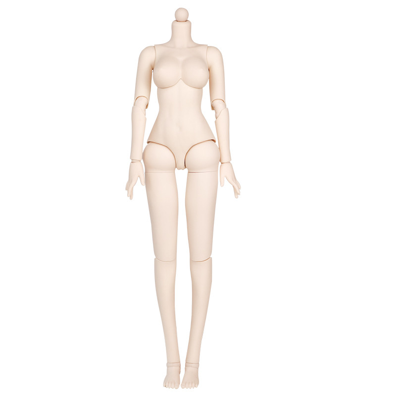 1/3 1/4 1/5 BJD Dolls Solid Body White Skin Girls Nude Mjd Doll Body 60cm PVC Material 31 Movable Jo