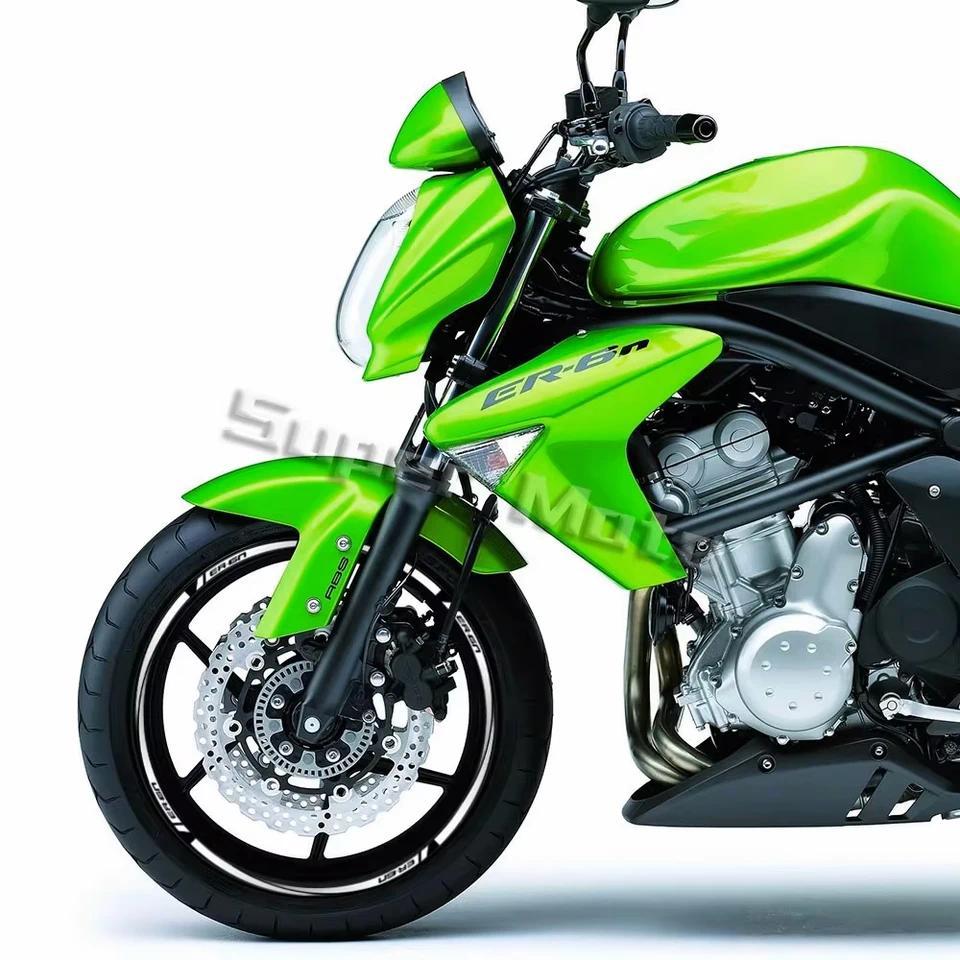 Motorcycle Reflective Wheel Hub Sticker Rim Decal Stripe Tape Waterproof Accessories 17“ For ER-6n e