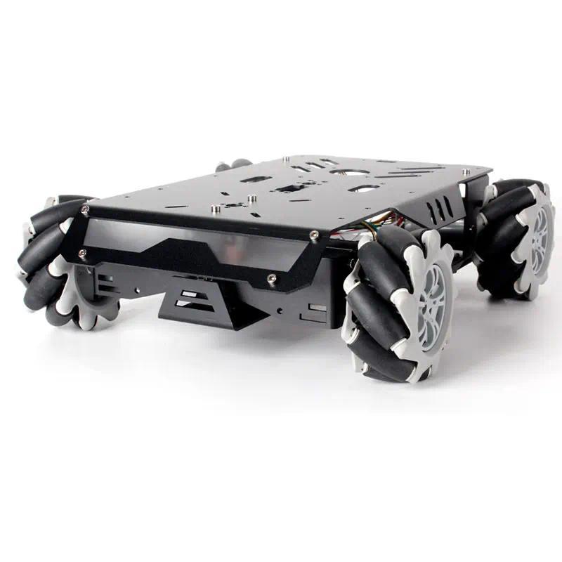 Robot Mobil RC Tank V3 dengan Roda Mecanum, Beban 25Kg, untuk Kit Robot DIY Arduino dengan Motor Enc
