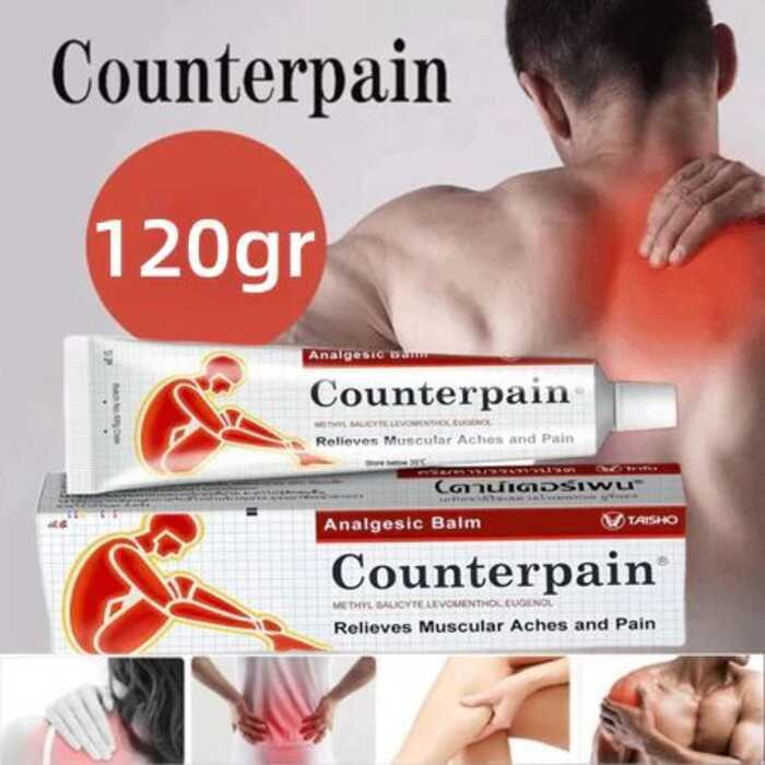 [ORI EXP 2028] Counterpain Cream 120 Gr - Pereda Nyeri Otot & Sendi Nyeri Akibat Encok Keseleo