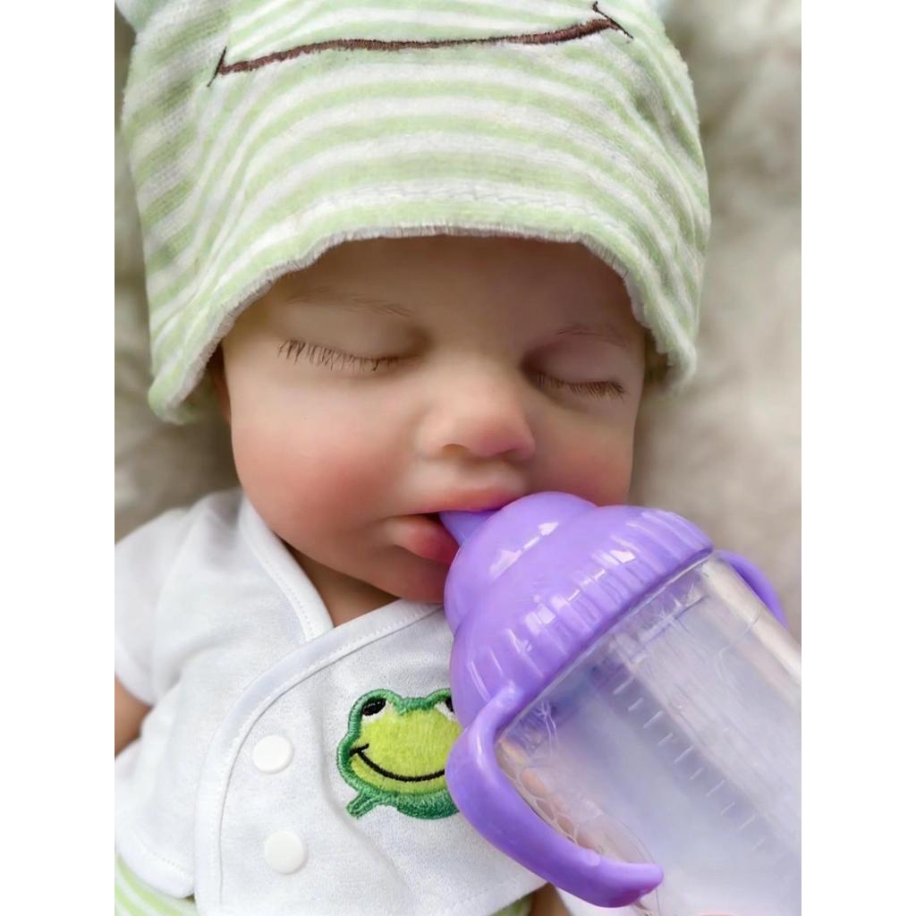 OtardDolls Loulou Can Open mouth Reborn Doll Baby Full Body Soft Silicone Bebe Doll Toys