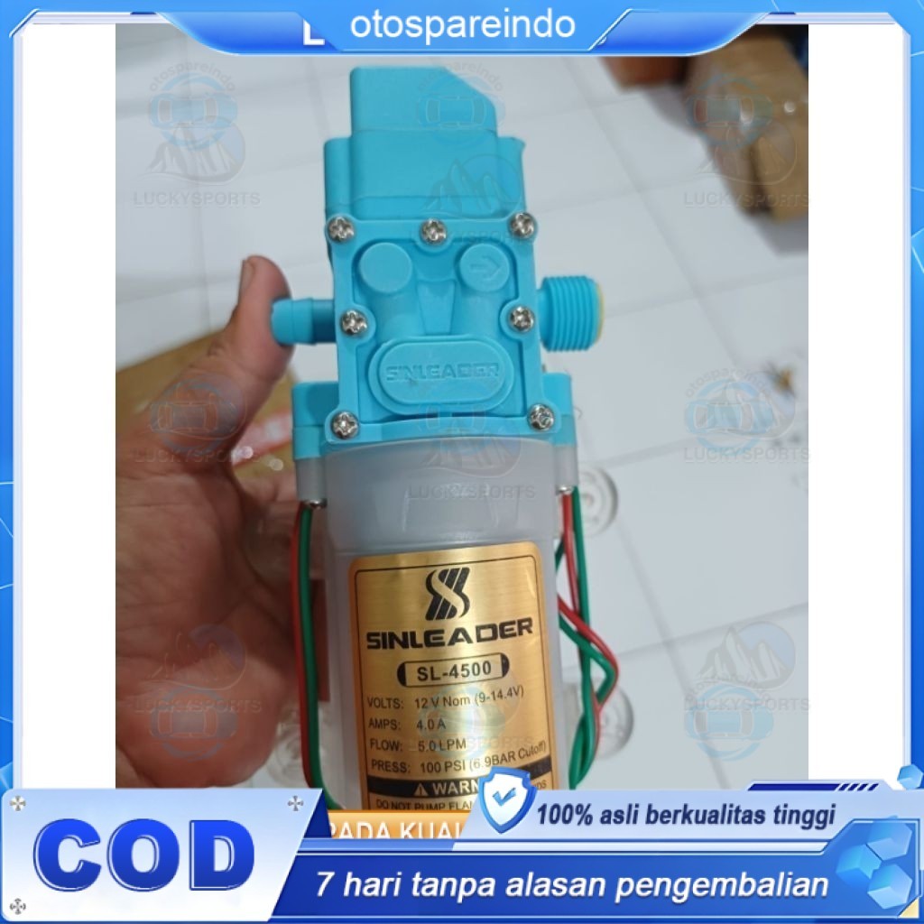 Pompa DC Dinamo Sprayer elektrik Sinleader Transparant 4949 - Otomatis Bertekanan tinggi