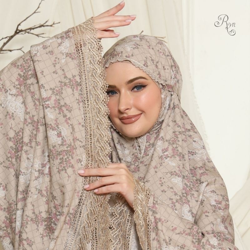Ryn Rayyan Official | Mukena Rayyan Emily Series | Mukena Dewasa Travelling Rayon RYN Jumbo Ori RYN