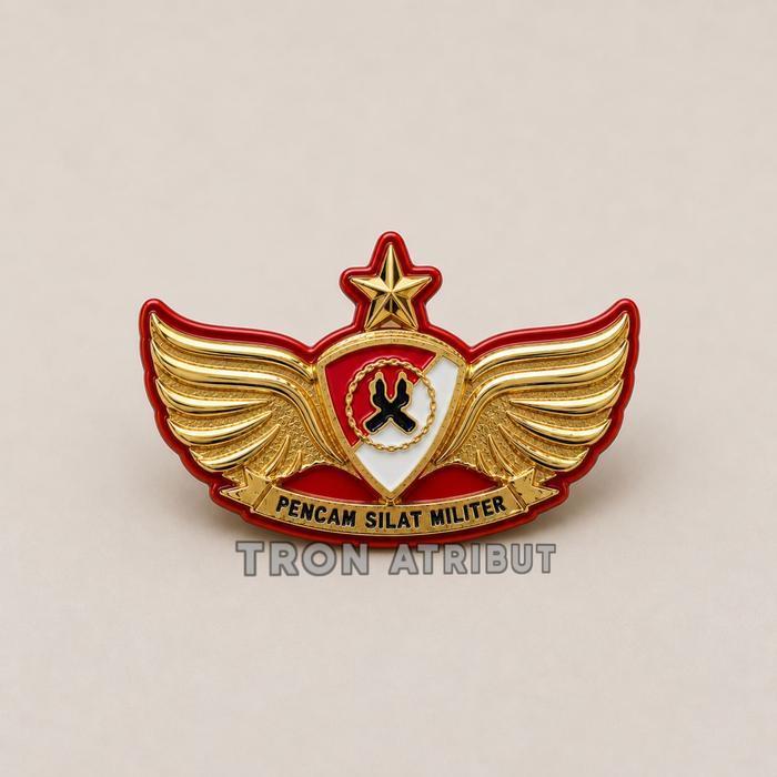 Brevet Wing PSM Pencak Silat Militer Brivet Pin gold