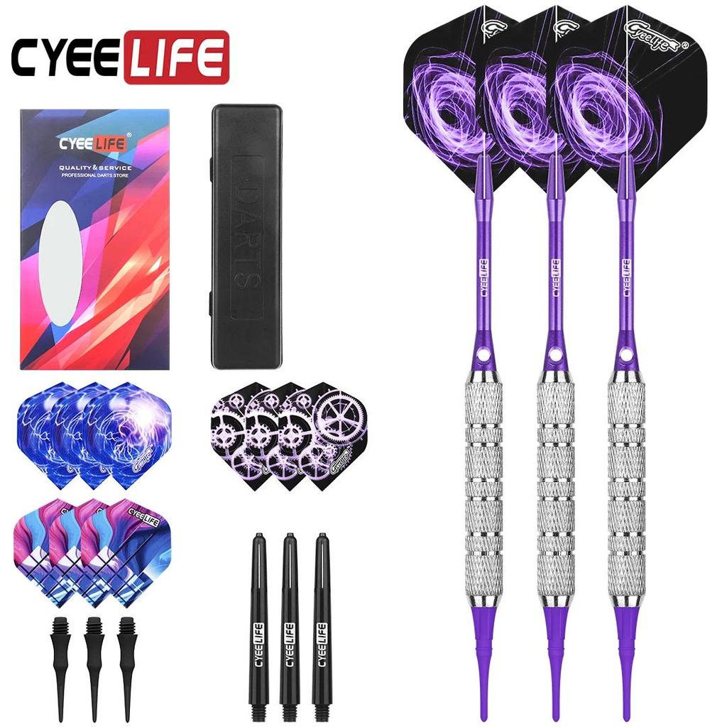 CyeeLife 16/18g Soft Tip Darts Professional Electronic With Darts Nylon Soft Tip Point Dardos Access
