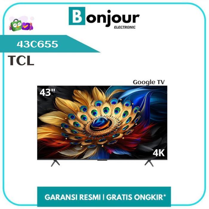 Smart TV TCL 43 Inch Qled Pro TCL 43C655 4K UHD Google TV 43Inch C655