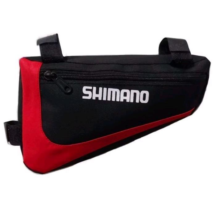 Ready Stok Tas Frame sepeda lipat / tas segitiga gowes MTB tas sepeda gunung roadbike murah - Merah