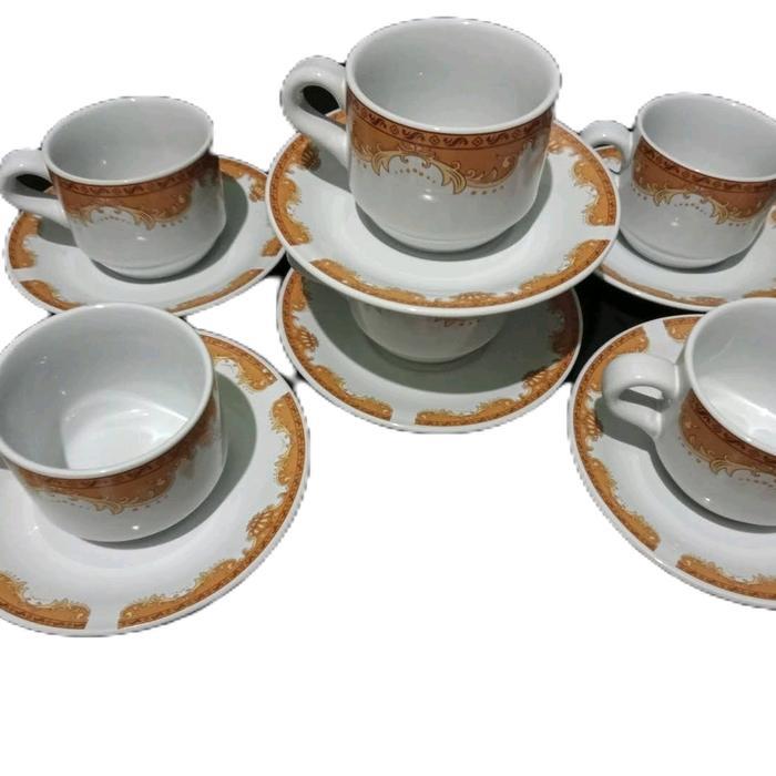 Promo Lucky Cangkir Set cangkir keramik cantik, cangkir kopi cangkir teh Kado Cangkir Antik