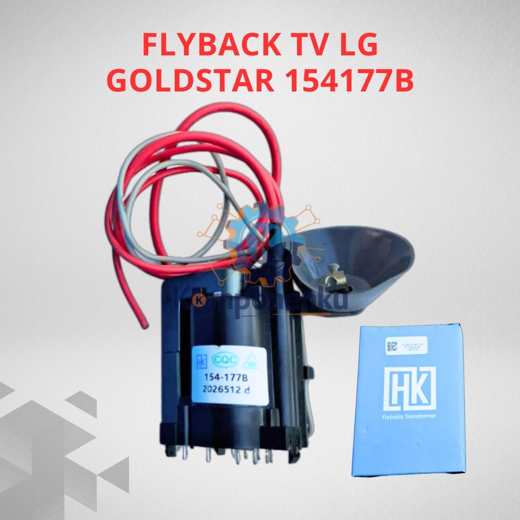 Flyback TV Tabung 154-177B Pengganti Blok Horizontal FBT LG Goldstar 14 Inchi 21 Inchi