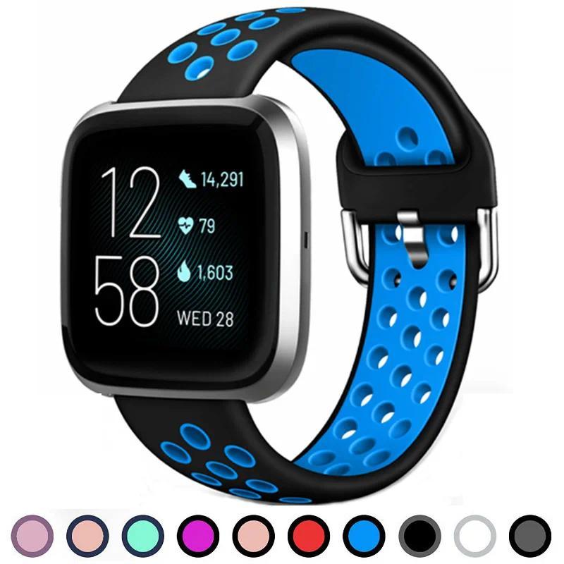 Silicone Sport Watch Strap for Fitbit Versa 2/Fitbit Versa/Fitbit Versa Lite/Fitbit Versa Special Ed